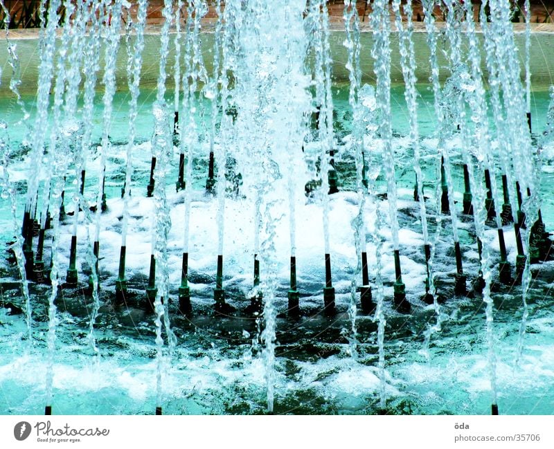 Water and more water Well Fountain Radiation Wet Architecture Inject Drops of water jets