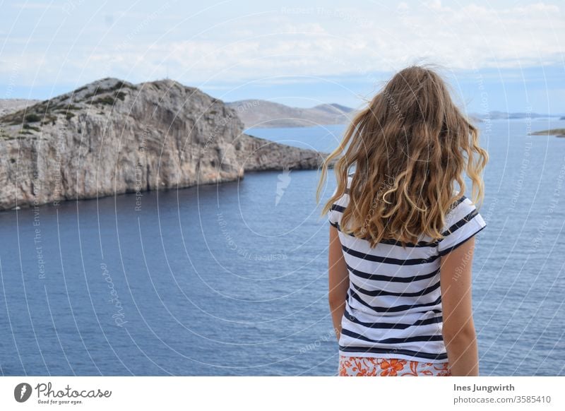 Viewpoint from the Pirate Island seascape Ocean Sea water Water Coast Blue Summer Sky Vacation & Travel Rock Cliff Bay Deserted Landscape Exterior shot