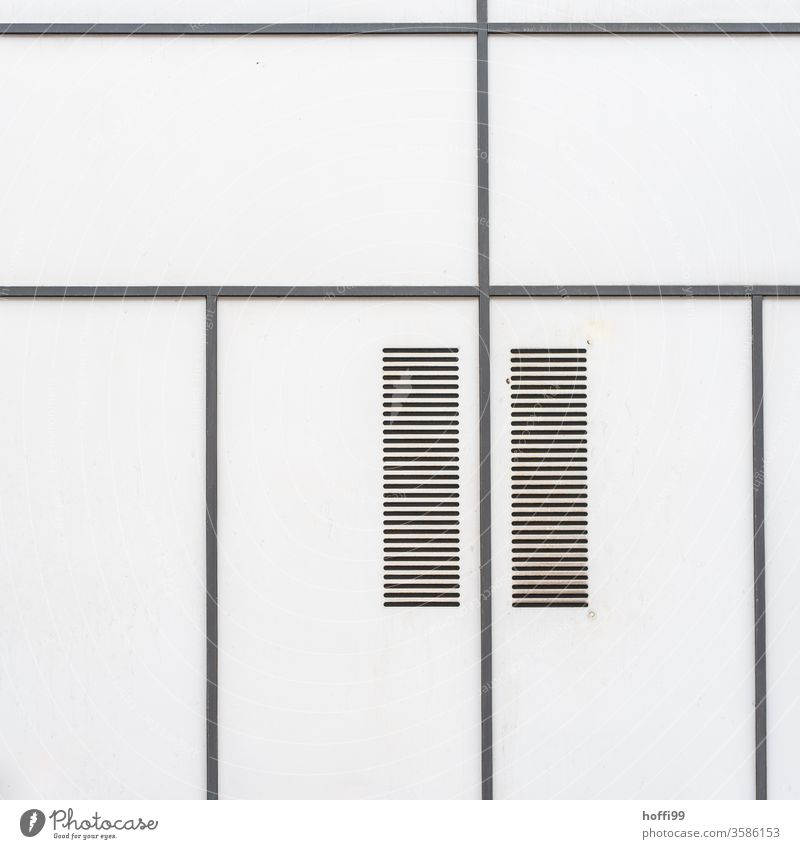 Lines with ventilation slits form a simple almost meditative pattern - less is more Abstract Pattern Simple Black White Minimalistic minimalist background