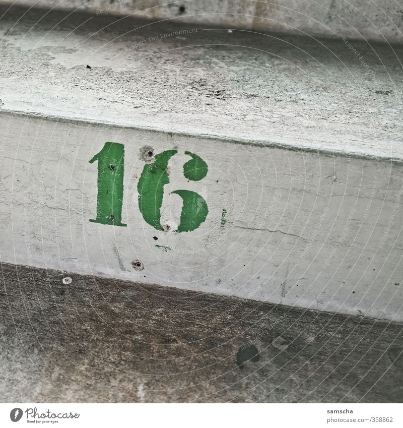 number 16 Sporting Complex Football pitch Stadium Town Manmade structures Architecture Stairs Stone Sign Characters Digits and numbers Old Green Landing
