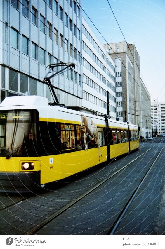 Just Berlin.. Tram Mobility House (Residential Structure) Transport Evening Sky Sun Movement