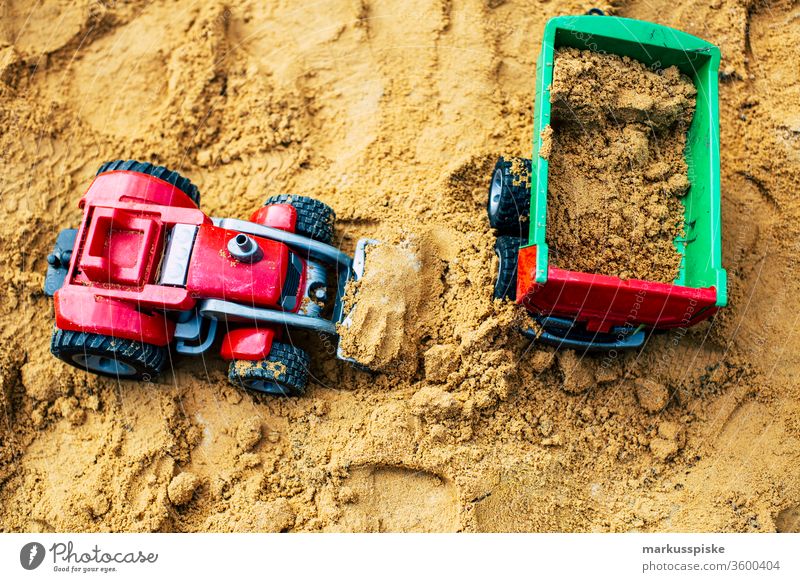 Children's toys in the sandbox Sandpit Toys Vehicle Tractor Miniature Agriculture Dumper plastic plastic toy Kindergarten Playing