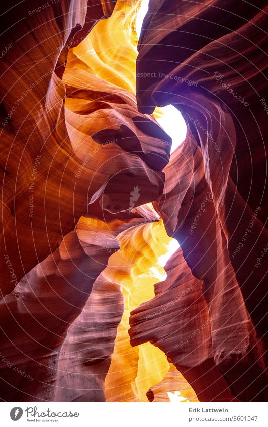 Antelope Canyon - amazing colors of the sandstone rocks Arizona Red Utah Abstract Americas American Cave jumble Landscape Light Lower Nature Navajo Page Sand
