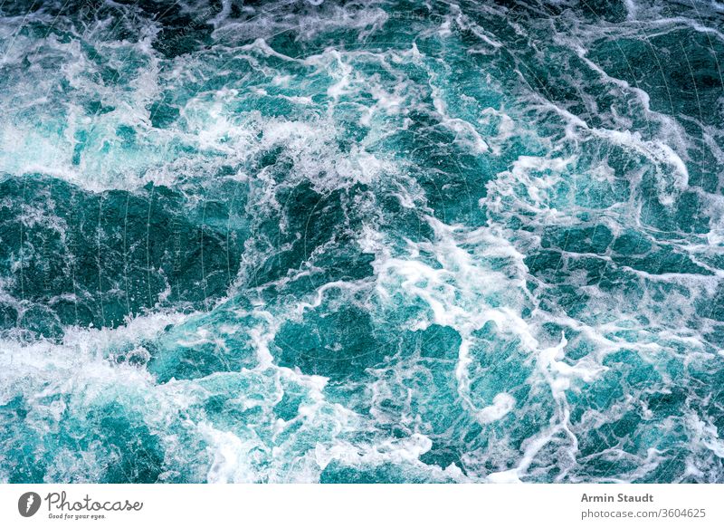 churned up water for backgrounds agitated aqua blue churning danger deep foam crown foaming lake motion nature ocean outdoor power ripple river sea splash storm
