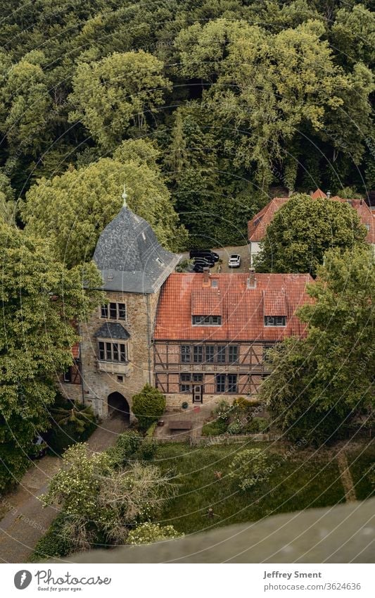 Castle Schaumburg in the forest Forest Architecture Historic Tourist Attraction Manmade structures Old Exterior shot Stone Culture Wall (barrier) built Landmark