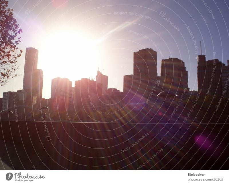 Skyline of Melbourne High-rise Australia Sun Town