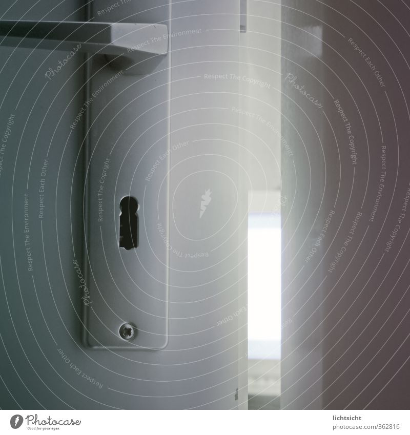 spyhole Door Keyhole Door handle Slightly open door Undo Close Confidant Spy Peephole Informer National security Observe Criminality Safety Mysterious