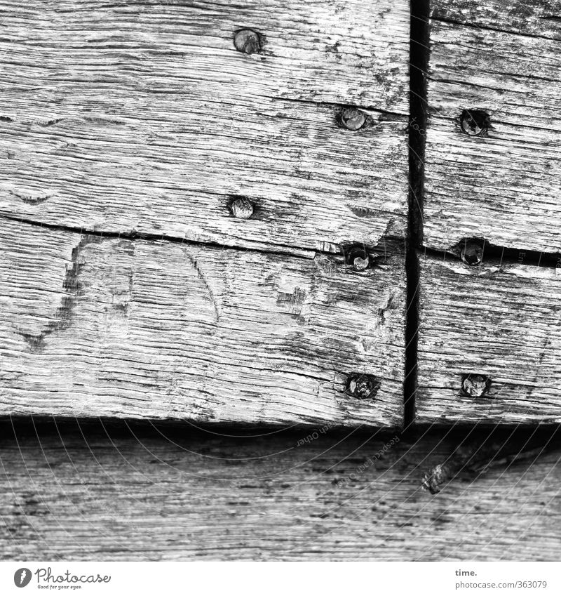 in detail ... Navigation Fishing boat Wreck Nail Plank Souvenir Crack & Rip & Tear Wood grain Surface Surface structure Old Authentic Historic Broken Trashy