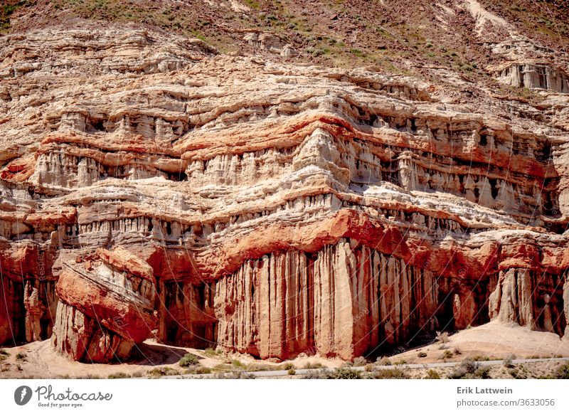 Scenic desert cliffs and buttes at Red Rock Canyon State Park red canyon park landscape formation scenic rock state california nature mountain geology sand dry