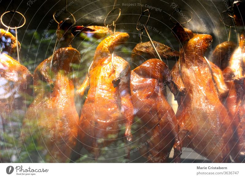 Peking duck, a traditional dish from Beijing that has been prepared since the imperial era peking duck traditional Chinese food poultry cooked grilled