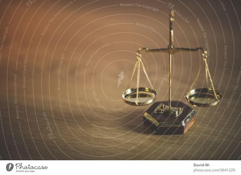 Scales Of Justice, Weight Scale, Balance. Stock Photo, Picture and