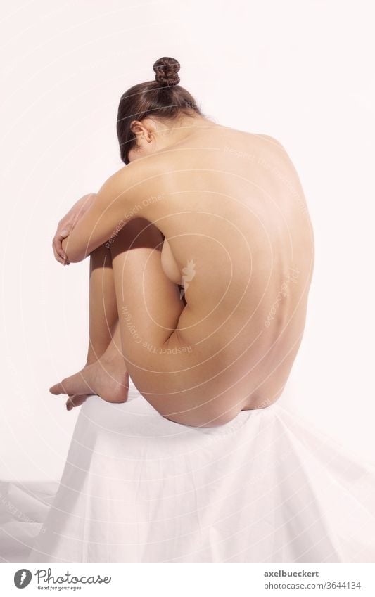 Naked woman back side, Stock Photo, Picture And Rights Managed