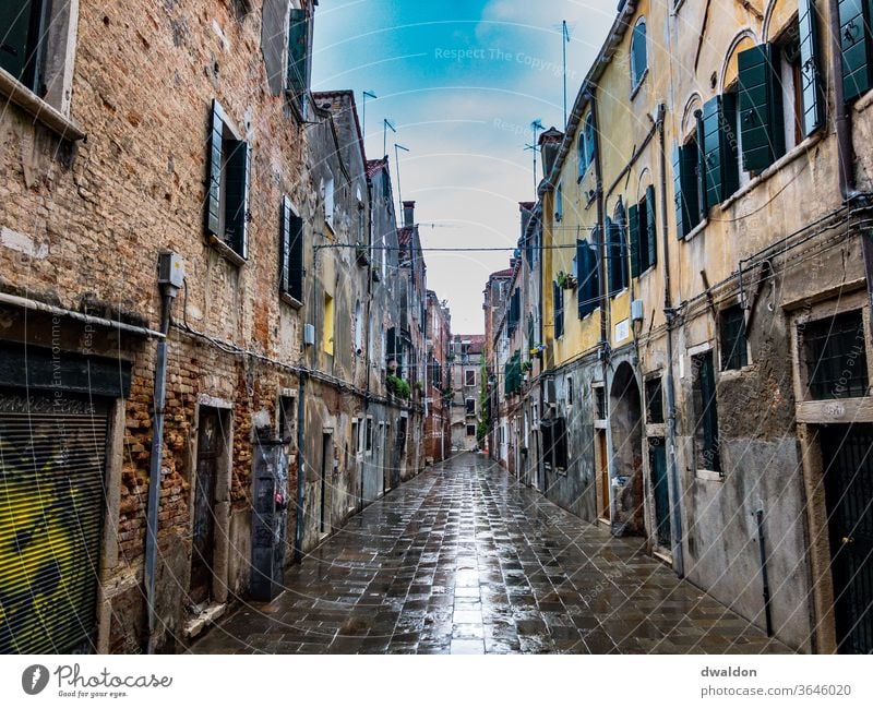 Rainy day in Venice venice rain italy old abandoned ruin antique city medieval historical Tourism Vacation & Travel Old European Building Ancient Architecture