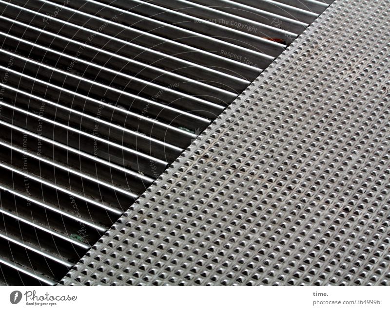 Metallica I Surface Grating nap Floor covering Iron Steel sunny Sunlight Shadow Sync and corrections by n17t01 Safety tread-resistant lines points Pattern