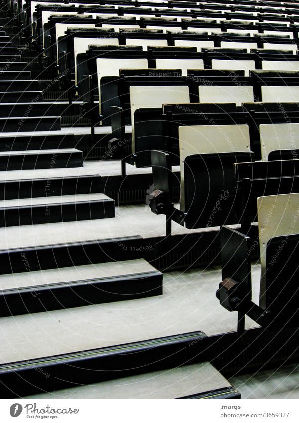 Chair landscape Row of seats Seating capacity Incline Empty Event Academic studies Black Places Lecture hall Education Audience folding seat university graduate