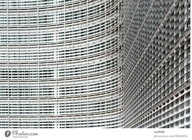 curved facade - European Commission Facade Window curved glass façade Glas facade Architecture built Glass High-rise House (Residential Structure)