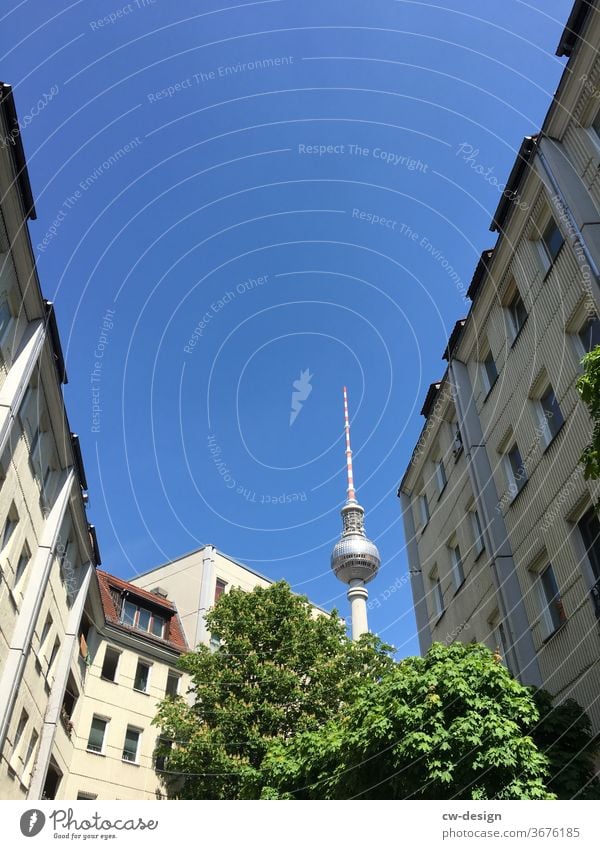 Television tower in Berlin Berlin TV Tower Landmark Town Tourist Attraction Capital city