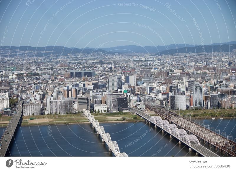 Over seven bridges Japan Colour photo Tokyo Bridge Exterior shot