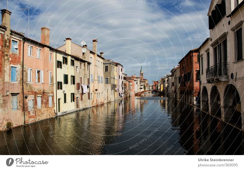 Built close to the water 1 Vacation & Travel Tourism Sightseeing City trip Summer Water River bank chioggia Italy Fishing village Town Port City Old town