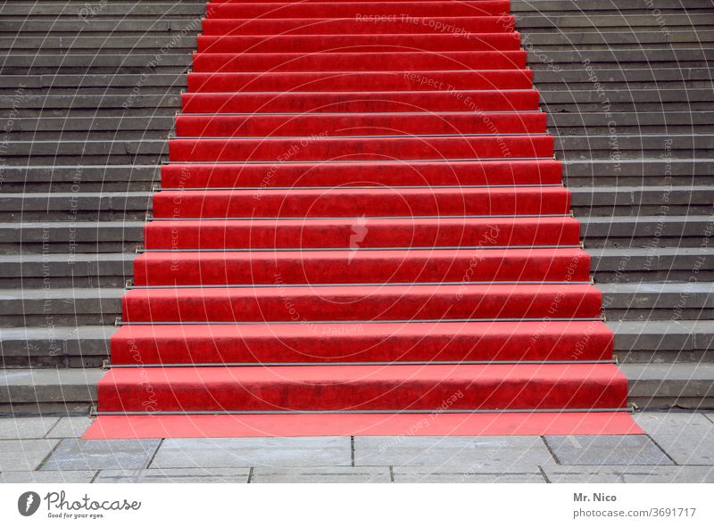 red carpet Stairs Red Gray Carpet Welcome Feasts & Celebrations Architecture Manmade structures Event Elegant Lifestyle Success Fame Politics and state Shows