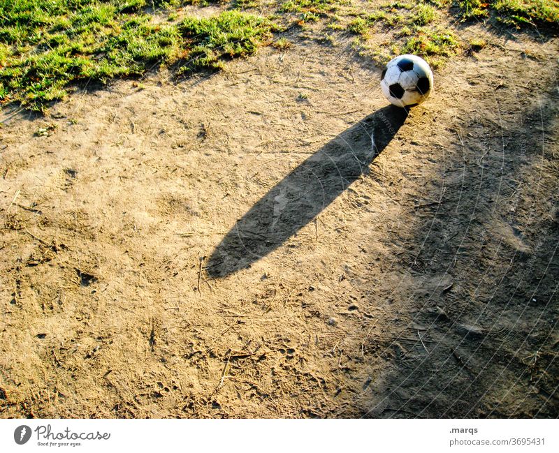 soccer Foot ball Shadow Hard court Leisure and hobbies Ball sports Football pitch amateur football field Sporting Complex Grass Playing field Sports Infancy