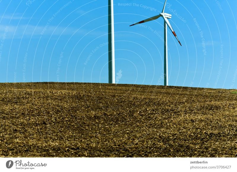 wind power acre Energy renewable wenergy Field Sky power station Agriculture Deserted Rotor Summer stro Power Generation Copy Space wide Windmill Pinwheel