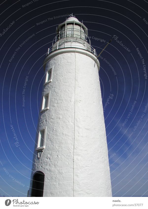 LIGHTHOUSE | WHITE Lighthouse White Clouds Australia Tasmania Architecture Blue sky Tower Sky