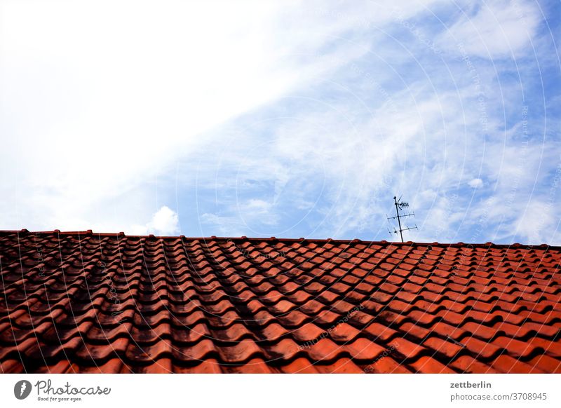 Roof with antenna Old Old town Ancient Architecture History of the museum North Rhine-Westphalia soest Town Street Roofing tile Tiled roof first Roof ridge