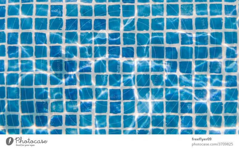 Swimming pool tiles texture underwater swimming pool blue bathing drowning wave rippled infinite background salt water sunlight aquatic ocean ray below seascape