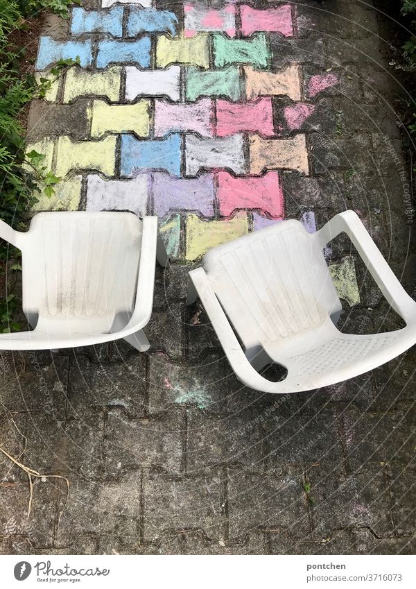 Plastic garden chairs game sale