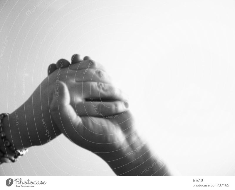 hand in hand Black White Hand Together Friendship Fingers Hold Attachment Human being Love Arm Power