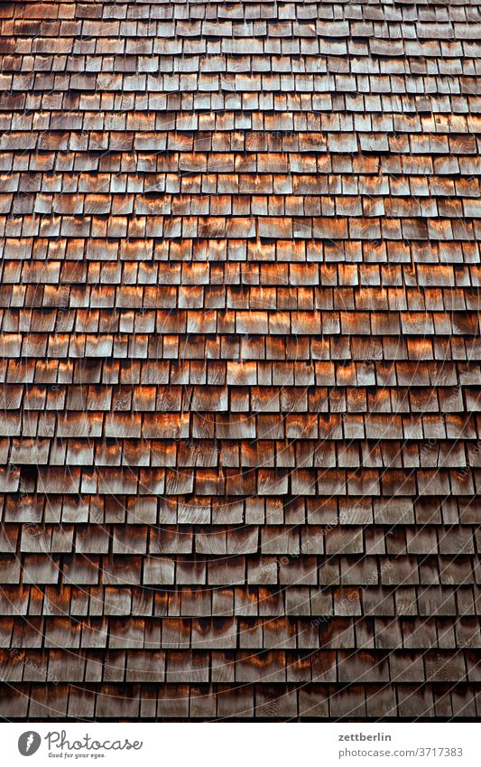 Roof made of wood Old wooden shingles Wooden roof Old town Ancient Architecture half-timbered Half-timbered house History of the Medieval times museum Museum