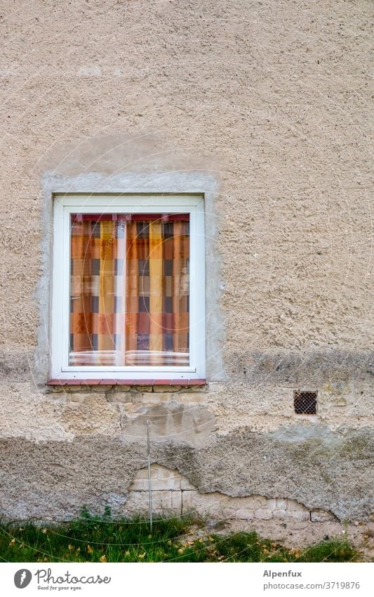 Agent Orange Window Facade House (Residential Structure) built Exterior shot Old Wall (building) Architecture Old town Gloomy Living or residing Historic