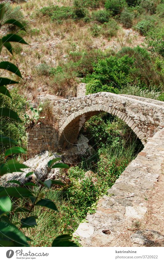 A medieval bridge in campania, italy cilento Auso river trekking ruins stone ancient nature outdoors tourism travel national park apennines historic landscape