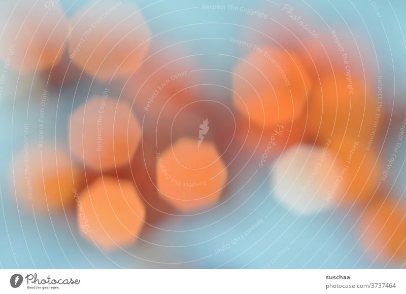 bokeh points Light Colour Abstract heptagon Heptagon polygon Point of light background blurred hazy colourful Blur Pattern