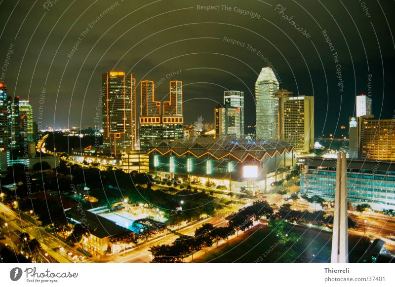 Singapore by Night #2 Town Long exposure Asia Success Skyline