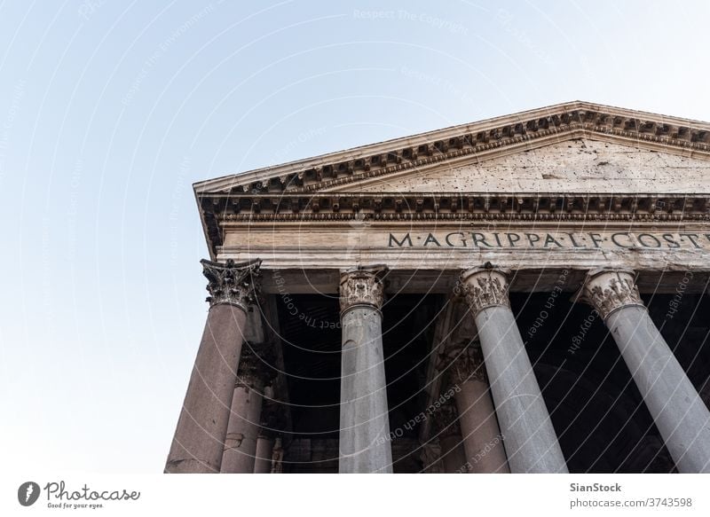 Ancient Roman Pantheon temple. Rome, Italy pantheon rome italy ancient dome architecture travel europe italian church old roman building monument landmark city
