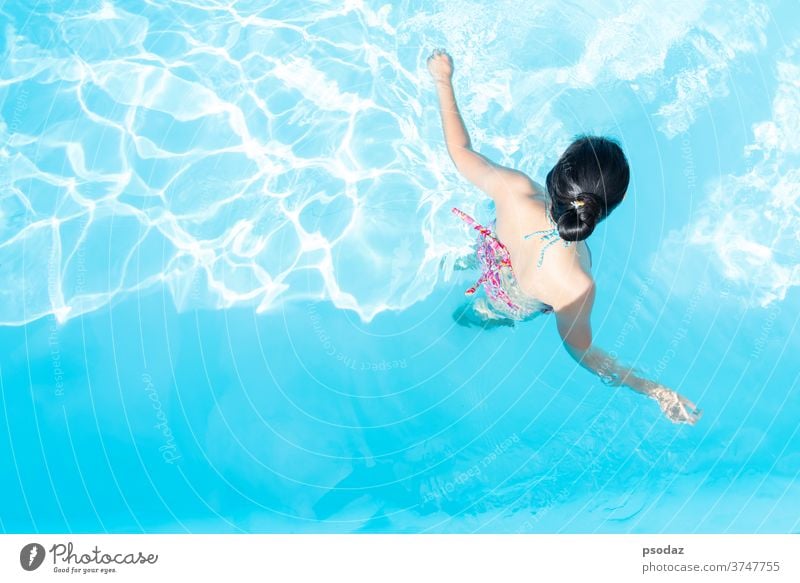 Premium Photo | Closeup portrait of sexy woman in white dress swimming in  pool at sunny day