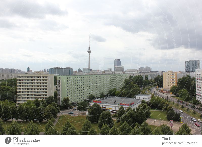 Berlin Places Television tower tv tower Capital city Town Downtown Exterior shot Berlin TV Tower Landmark Tourist Attraction Architecture Deserted Tourism