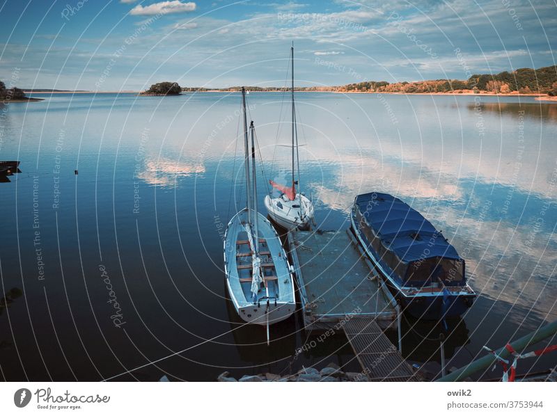 Getting other ideas Jetty Idyll Serene Beautiful weather Exterior shot Deserted Colour photo Horizon Calm Water Copy Space bottom Vacation & Travel