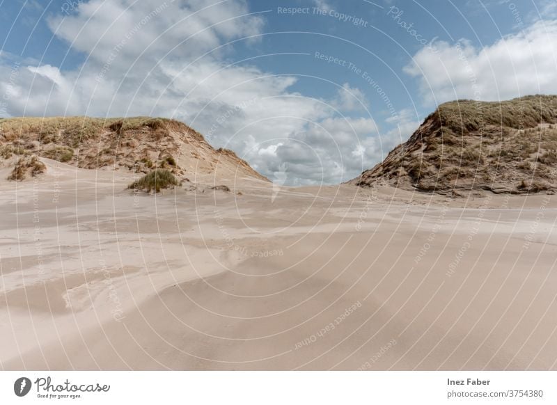 Free picture: sand, sand dune, sky, clouds, desert, nature