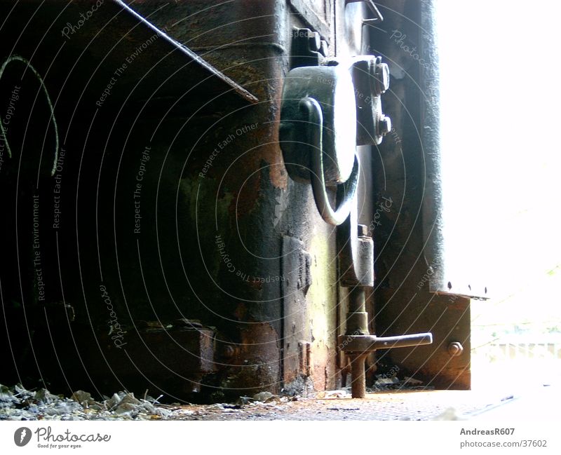 steam locomotive detail Engines Steamlocomotive Back-light Electrical equipment Technology Railroad Industrial Photography Detail