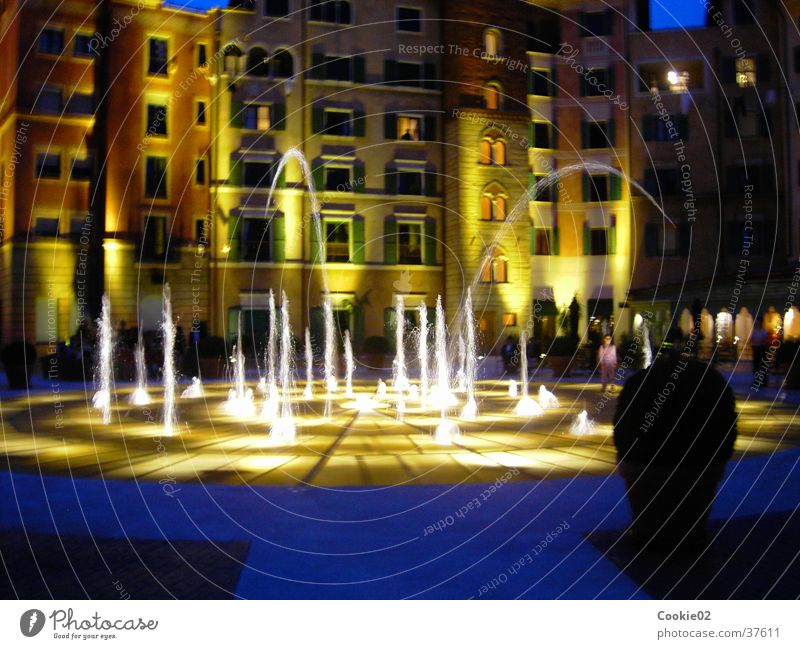 water features Water fountain Night Visual spectacle Leisure and hobbies Italian fountain