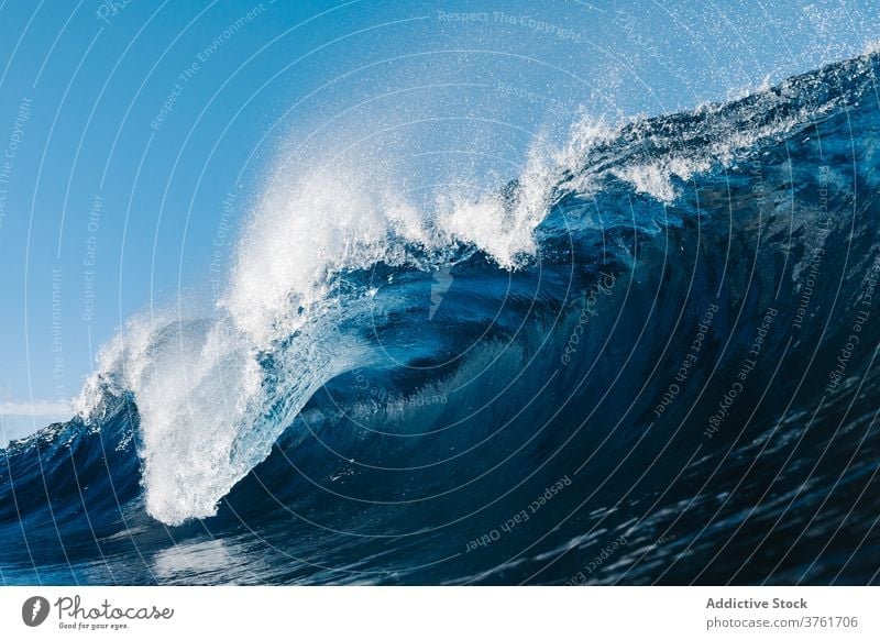 Stormy blue sea with waves - a Royalty Free Stock Photo from Photocase