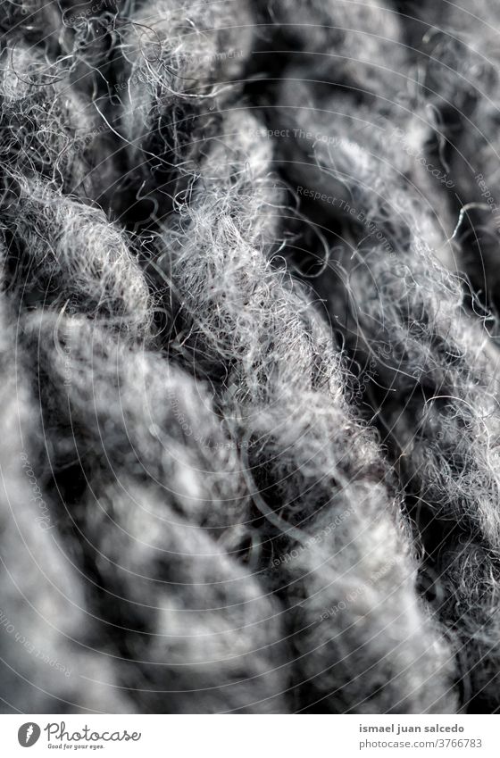 grey wool, cloth handmade thread gray fabric textured abstract background pattern material industry textile design detail macro knitting clothing