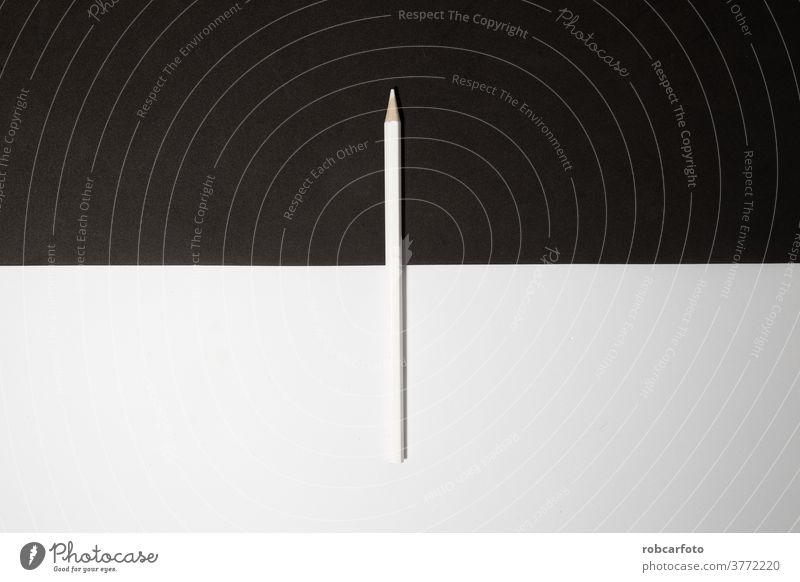 white wooden pencil on black and white background. sharp isolated eraser school graphite education draw art design object tool equipment work write drawing