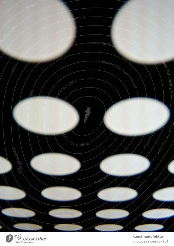 Circles with round balls Pattern White Black Architecture Elevator symmetry Modern