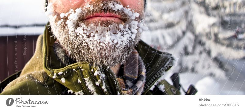 Close-up of a beard with a lot of ice, Scandinavia Vacation & Travel Adventure Expedition Winter Snow Winter sports Human being Masculine Facial hair 1 Nature