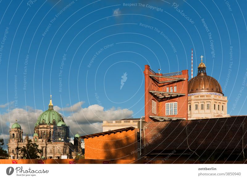 Berlin Cathedral, Bauakademie and Berlin Palace (Humboldtforum) Evening Architecture bauakademie Office city Germany Twilight Worm's-eye view Capital city