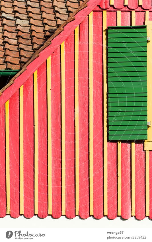 colour combinations | pretty Harz cottage topic day Colour combination variegated Multicoloured Colour photo Deserted Exterior shot Close-up Day